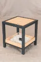 MANGE DEBOUT METAL ET BOIS 1.00 X 1.00