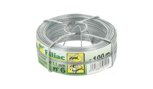 Fil galvanisé Filiac - L. 100 m - Ø 1,1 mm