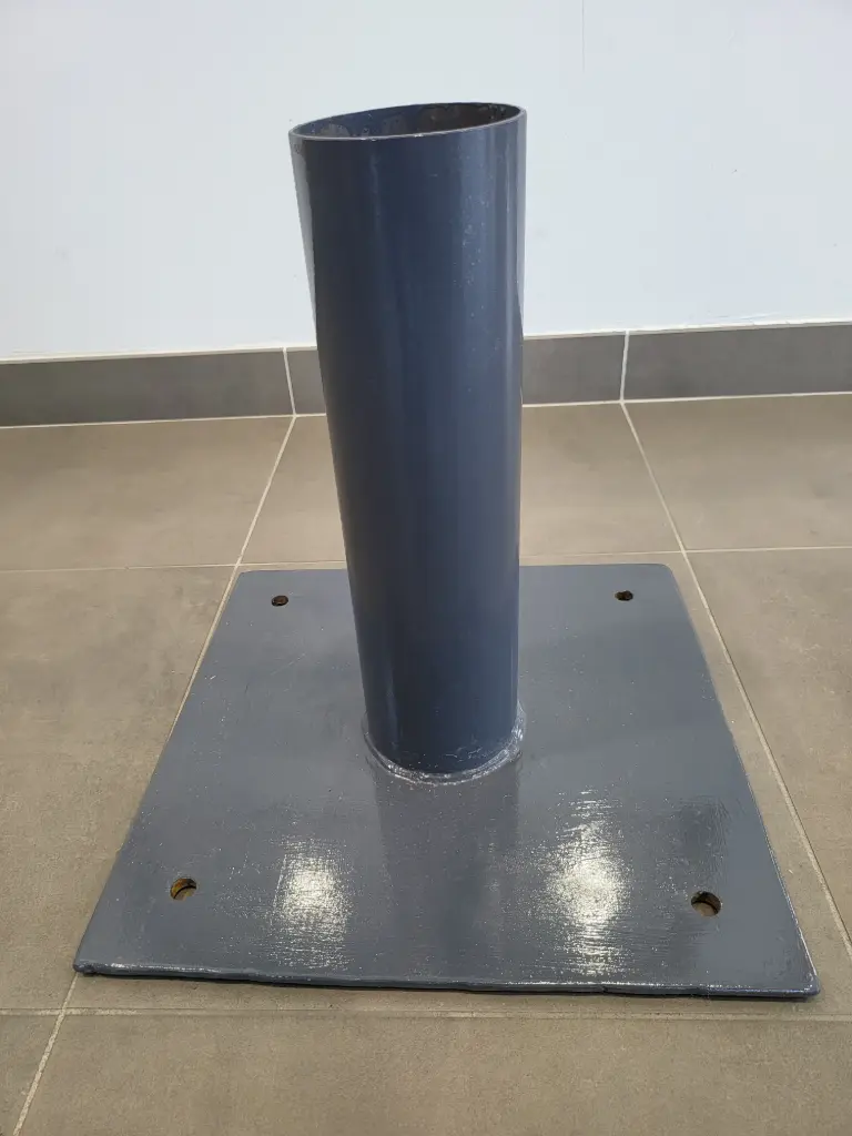 Platine 40x40 D100 hauteur 40cm a spiter